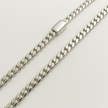 Cuban Link Necklace - 12mm Pure Solid 999 Silver